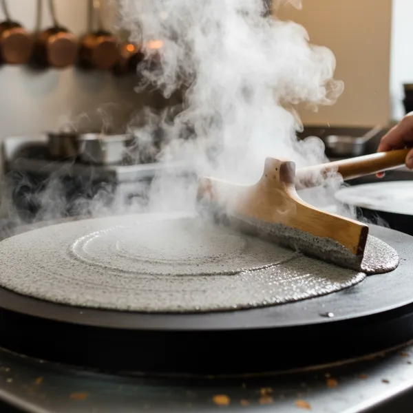 Préparation de la galette de sarrasin