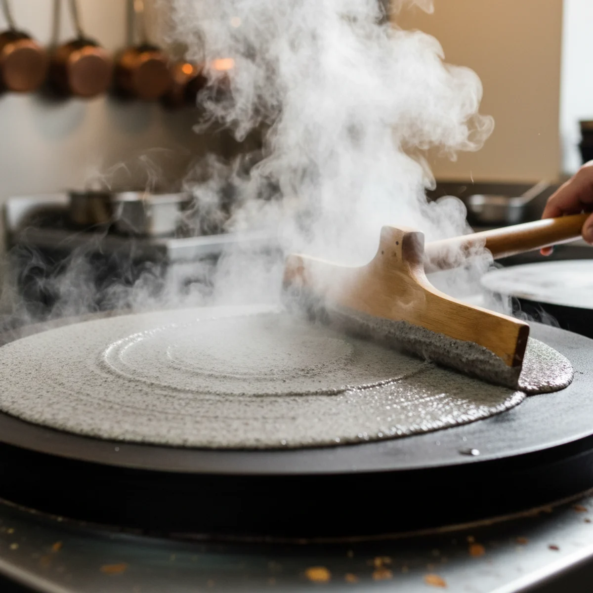 Préparation de la galette de sarrasin