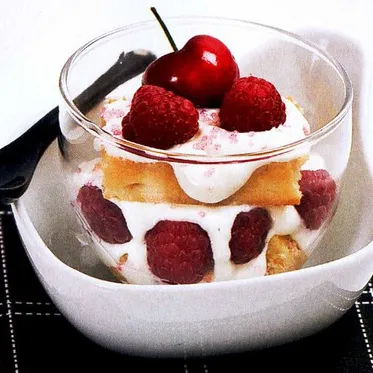 Tiramisu gaufres aux framboises