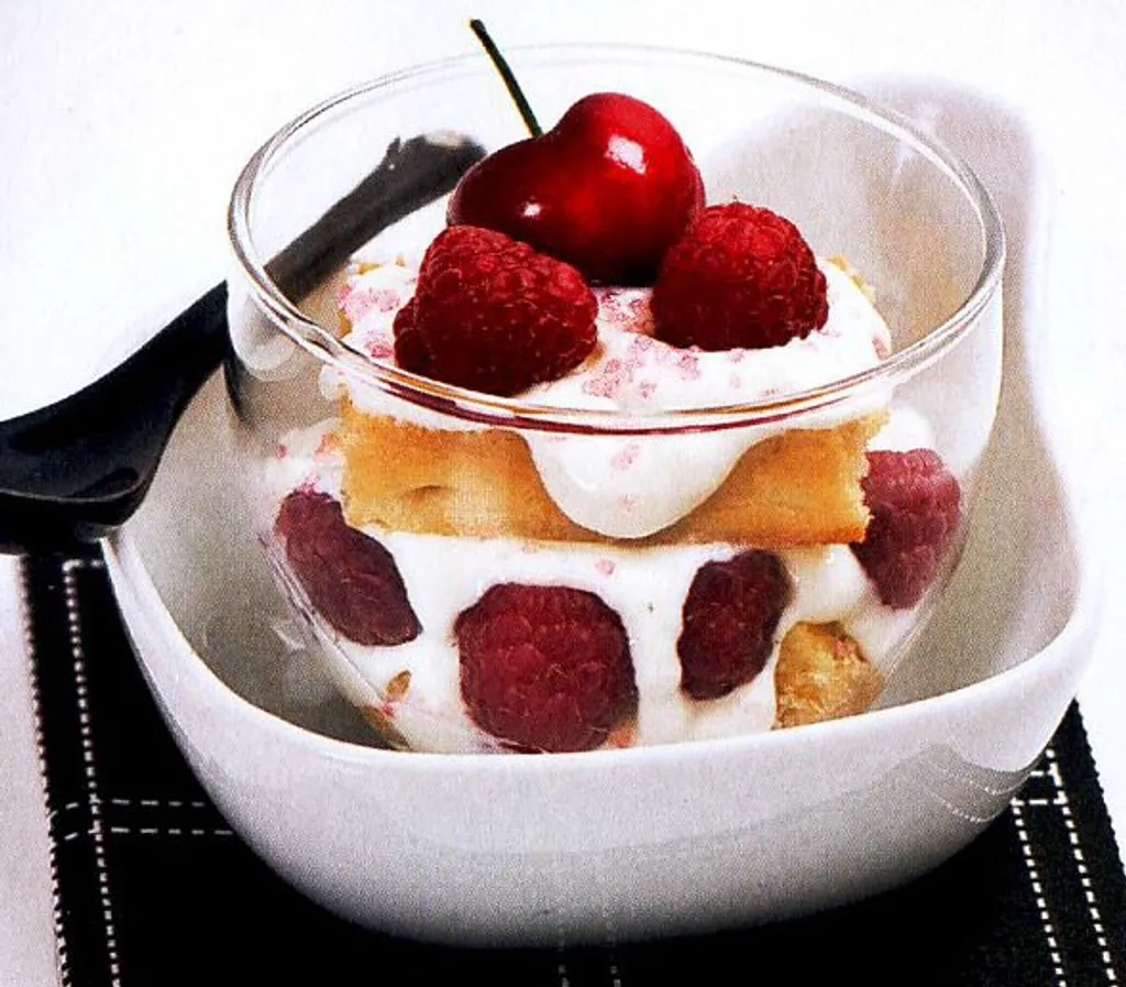 Tiramisu gaufres aux framboises