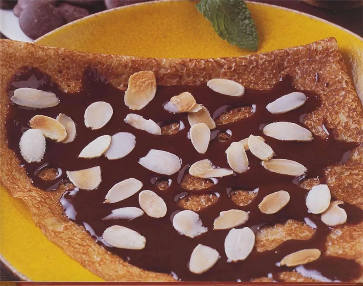 Crêpes chocolat amandes